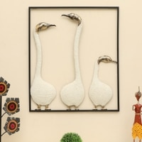 W-Zenith Abstract Metal Wall Decor in Multicolor Set of 1