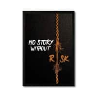 The Castle Decor No Story Without Risk Motivational Wall Art 8x12 Inch