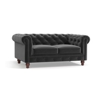 Winchester Premium 2 Seater Fabric Sofa in Pebble Grey Colour