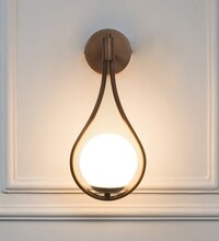 Birds Single Light Wall Fitting In Antique Brass Finish With Opal Frosted White Glass