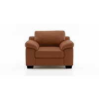Esquel 1 Seater Leatherette Sofa in Tan Colour