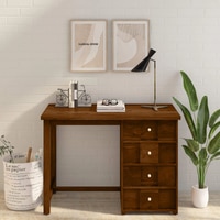 Sheesham Wood Study Table In Scratch Resistant Provincial Teak Finish With Drawers