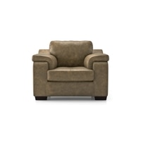Trissino 1 Seater Luxury Italian Leather Sofa In Antique Moss