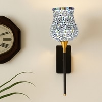 Devansh Metal Electric Wall Light in Black Colour with Multi Shade Count of 1 Light