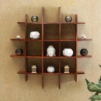 WOODENMOOD Square Wall Rack