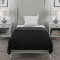 Ekiya 
Black-Dark Grey Solid 250 Gsm Microfiber Single Bed Comforter