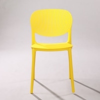 Kepler Brooks Serena Cafeteria Dining Chair in Yellow Colour