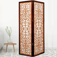 Lourence Solid Wood 4 Panel Room Divider