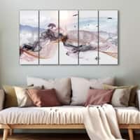 The Castle Decor Nature Art Wall Painting Wooden Framed 27x48 Inch (Style 3)