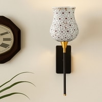 Devansh Metal Electric Wall Light in Black Colour with Multi Shade Count of 1 Light