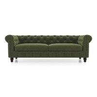 Winchester Essential 3 Seater Fabric Sofa In Moss Green Colour