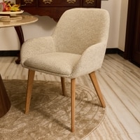 Ashford Solid Wood Dining Chair in Beige Colour