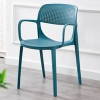 Kepler Brooks Vola Cafeteria Dining Chair in Blue Colour