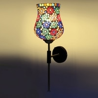 Devansh Metal Electric Wall Light in Black Colour with Multi Shade Count of 1 Light