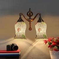 Devansh Metal Electric Wall Light in Multi Colour with Multi Shade Count of 2 Lights