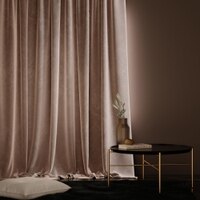 Stoa Paris Velvet Curtains for Window, Premium Dim-Out Curtain for Pack of 1, Date Night - Parisian Blush