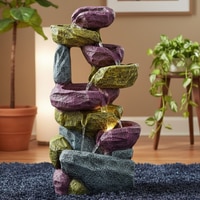 Resting Rock Stone Fountain For Indoor And Outdoor