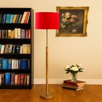 Devansh Wood & Metal Floor Lamp