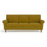 Oxford 3 Seater Fabric Sofa in Olive Green Colour