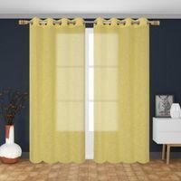 linen net Pack of 2 Sheer Door  Curtains.