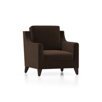 Abbey 1 Seater Fabric Sofa in Dark Earth Colour