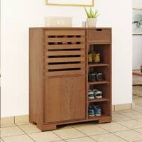 Madden Shoe Cabinet Finish Amber Walnut