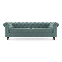 Winchester Sofa Set (Colour : Dusty Turquoise Velvet , Seater : 3+2+1+1)