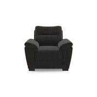 Adelaide Premium 1 Seater Fabric Sofa in Graphite Grey Colour