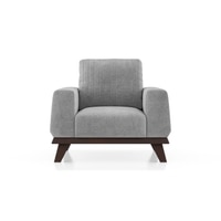 Granada Essential 1 Seater Fabric Sofa In Granite Weave Colour