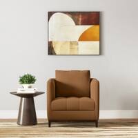 Florence Premium 1 Seater Fabric Sofa in Ochre velvet Colour