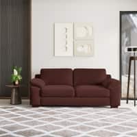 Esquel Premium 3 Seater Fabric Sofa in Deep Crimson Velvet Colour
