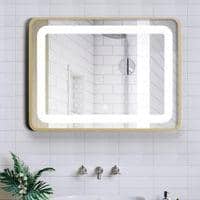 Aluminium LED Rectangular Decorative wall mirror by elegant arts and frames (Mirror size 24X18mm)