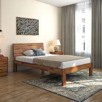 Lipe Non Storage Single Bed In Teak Finish