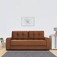 Calliro3 Pull Out Sofa Cum Bedwith storage In Brown Colour