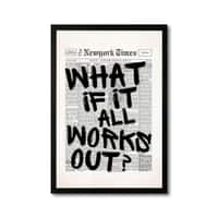 The Castle Decor What If It All Works Out Motivational Wall Art 8x12 Inch