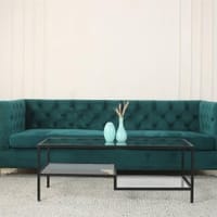 Mossman Glass Nesting Coffee Table In Black Finish