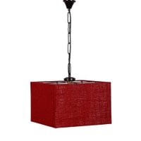 Nikolai Maroon Natural Fiber Hanging Light