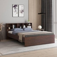 Nexon King Bed In Choco Walnut Color