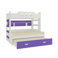 Odessa Engineered Wood Storage Bunk Bed Lavender Purple