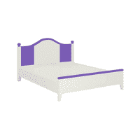 Victoria Solid Wood Bed in Lavender Purple Colour