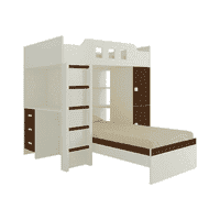 Siona Engineered Wood Box & Drawer Storage Bunk Bed Coffee Walnut