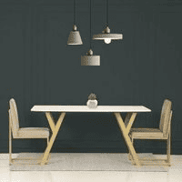 Armadale Rectangle Marble 6 Dining Set