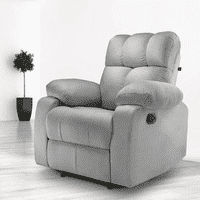 Helios Fabric One Seater Recliner in Grey Colour