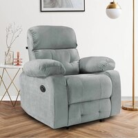 Avion Fabric One Seater Motorized Recliner in Grey Colour