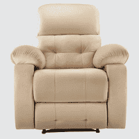 Avion Fabric One Seater Manual Recliner in Beige Colour