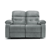 Avion Fabric Two Seater Manual Recliner in Grey Colour