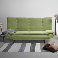 Smith 3 Seater Click-Clack Sofa cum Bed  in Matcha Green Colour