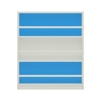 Kelsey Solid Wood  Bookshelf in Azure Blue Finish
