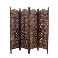 Shilpi Handcarved Wooden Room Divider Panels -NSHC026