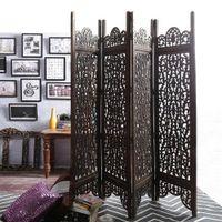 Shilpi Handcarved Wooden Room Divider Panels -NSHC037